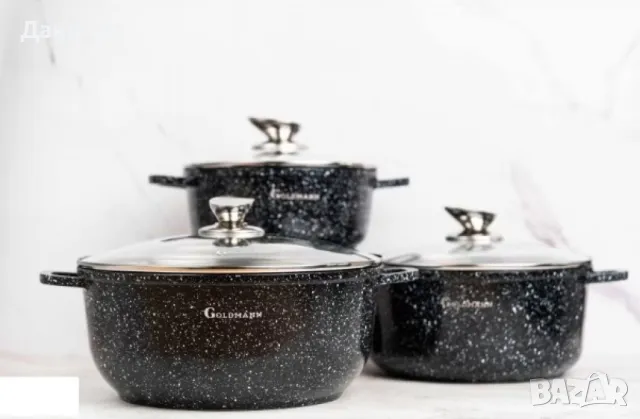 Комплект тенджери Goldmann, снимка 2 - Съдове за готвене - 48473657