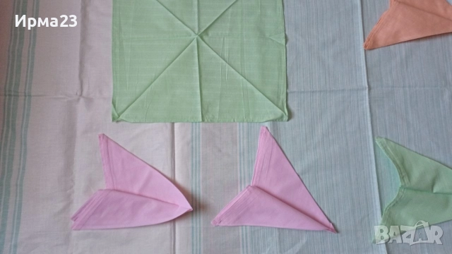 Коплект ленена покривка и ленени салфетки, снимка 2 - Покривки за маси - 51786646