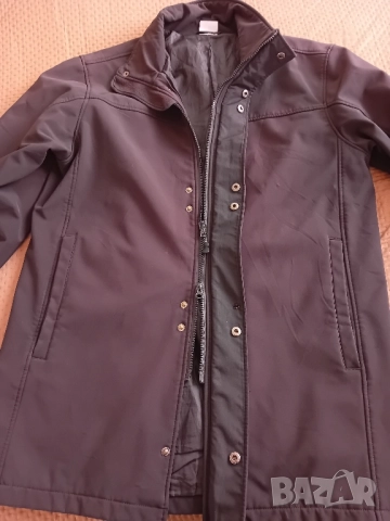 Черно мъжко яке, снимка 3 - Якета - 52261256