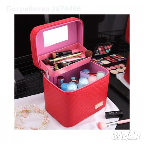 2164 куфарче за козметика и гримове с огледалце, снимка 5 - Подаръци за жени - 35794768