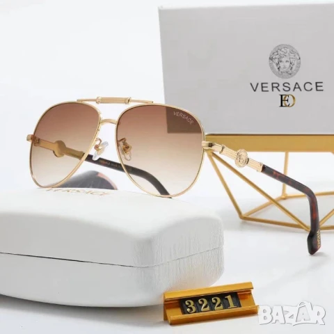 очила с калъф и кутия miu miu versace , снимка 6 - Слънчеви и диоптрични очила - 50574363