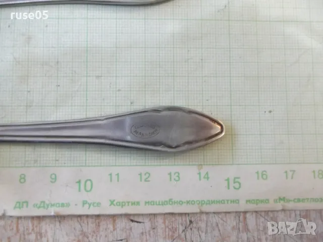 Лот от 6 бр. вилици от завод "П.Денев-Габрово" - 1, снимка 7 - Прибори за хранене, готвене и сервиране - 48743241