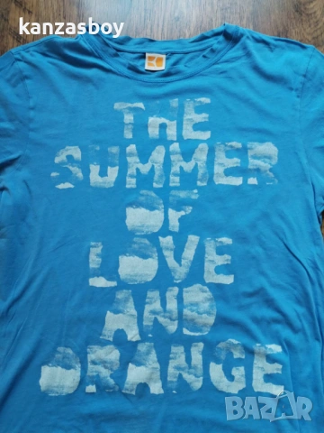 hugo boss orange - страхотна мъжка тениска M, снимка 2 - Тениски - 53828388