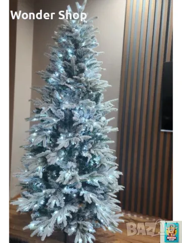 Елха!Супер реалистична коледна елха с вградени лампички по връхчетата., снимка 2 - Декорация за дома - 47892308