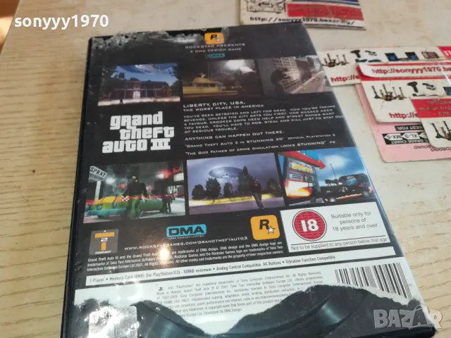 GRAND THEFT AUTO III PS2 GAME SONY 1501251720, снимка 11 - Игри за PlayStation - 48692961