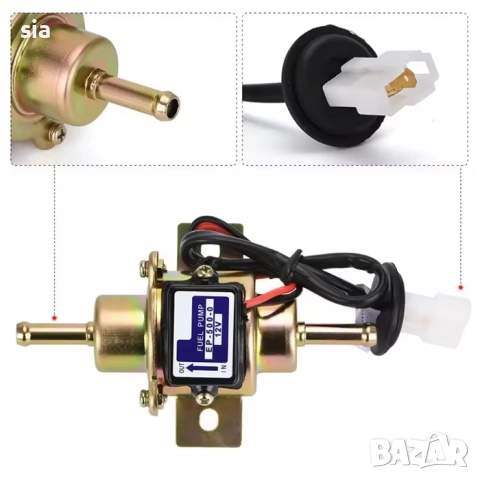 Помпа на 12V, Универсална електрическа горивна помпа 12V, снимка 3 - Аксесоари и консумативи - 51576413