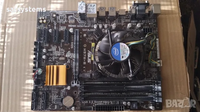 Дънна платка Asus H97M-E Socket LGA1150 CPU+FAN, снимка 4 - Дънни платки - 56169261