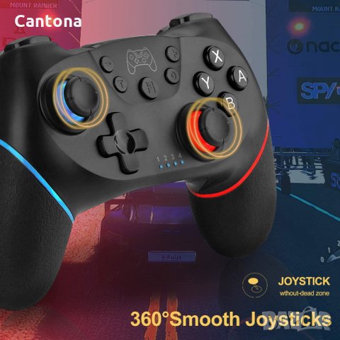 Wireless Games Controller, безжичен контролер джойпад N-SL за Nintendo Switch конзола и компютър, снимка 4 - Аксесоари - 35859049