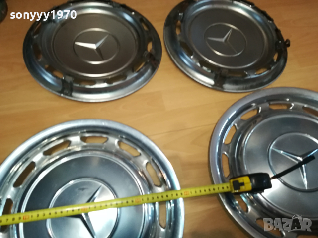 *МЕРЦЕДЕС РЕТРО ТАСОВЕ-4БР ИНОКС 1903240757, снимка 4 - Антикварни и старинни предмети - 44834264