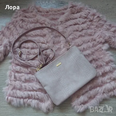 Дамска жилетка с естествен косъм 