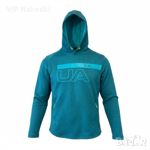 Мъжко худи Under Armour Rival Terry Graphic Pullover Hoodie в тюркоазен цвят
