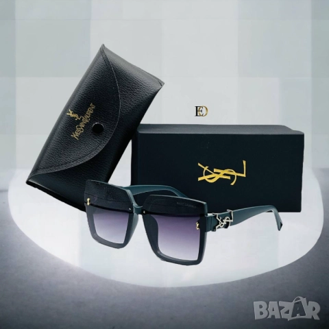 очила с черен обикновен калъф и ув защита ysl saint laurent