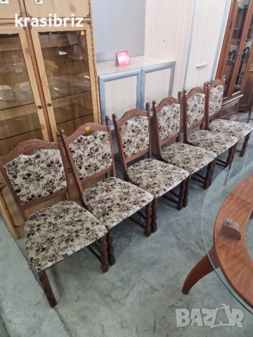 Масивни Столове-6бр.-внос от Германия!ОБЯВЕНАТА ЦЕНА Е ЗА БРОЙ!, снимка 2 - Столове - 52463467