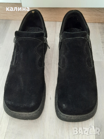 Черни велурени N38, снимка 5 - Дамски ежедневни обувки - 44602085