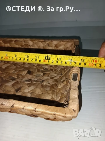 Плетен панер (ратан) , снимка 4 - Декорация за дома - 50927016