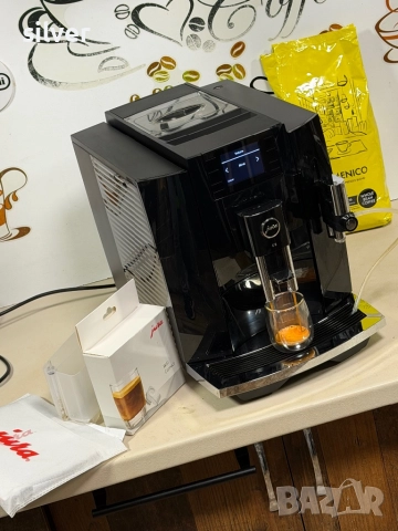 Кафемашина кафе автомат JURA E8 PIANO BLACK WİFİ с гаранция