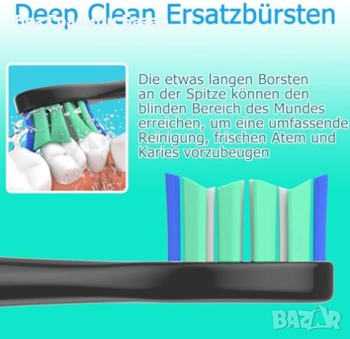 Нови 12 броя резервни четки за зъби Sonicare капачки W-образни влакна, снимка 3 - Други - 51609271