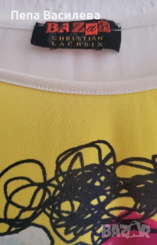 Тениска на Christian Lacroix Bazar , снимка 2 - Тениски - 47376248
