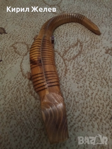 Крокодил дървена фигура 4758