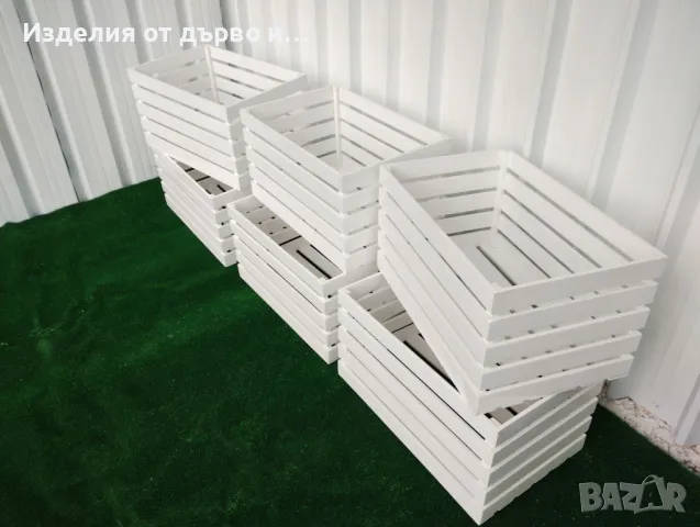 дървени щайги декоративни касетки , снимка 3 - Декорация за дома - 49213307