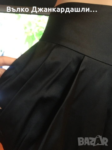 Черна копринена пола By Malene Birger , снимка 4 - Поли - 53231317