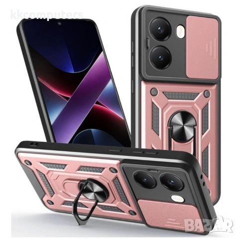 Xiaomi Poco X7 Pro 5G / Redmi Turbo 4 5G Удароустойчив Ring Holder Калъф и Протектор, снимка 7 - Калъфи, кейсове - 53177617