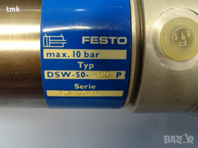 Пневматичен цилиндър Festo DSW-50-450P pneumatic cylinder, снимка 2 - Резервни части за машини - 39230083