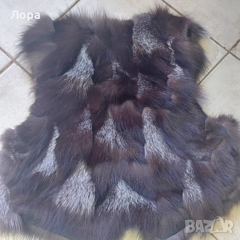 Дамски елек естествен косъм от лисица , снимка 2 - Елеци - 52177299