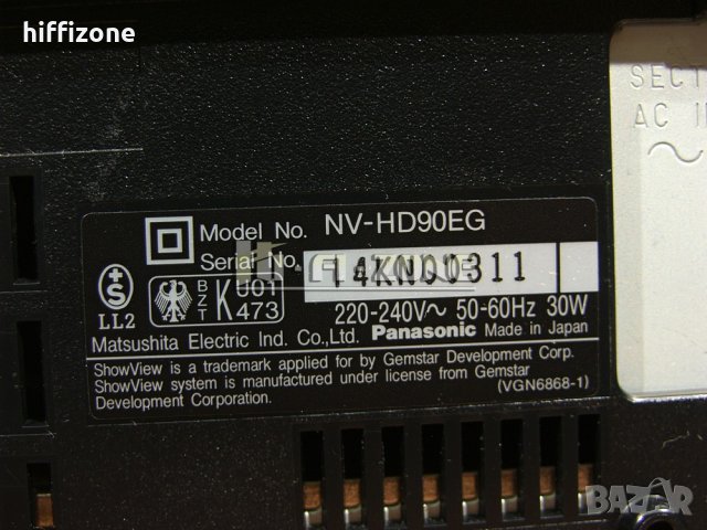  Видео Panasonic nv-hd90eg , снимка 10 - Плейъри, домашно кино, прожектори - 44385710