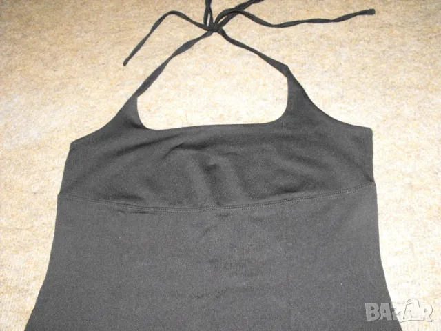 Къса черна рокля с еластичност, снимка 4 - Рокли - 49261631