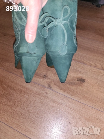 Дамски боти естествен набук Fornarina 39 номер, снимка 7 - Дамски боти - 53578934