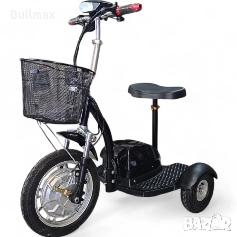  Електрическа триколка A2 Premium, Предно предаване, 750W, 48v/ 12ah, сгъваем волан