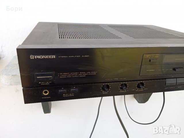 PIONEER A-221 Усилвател, снимка 2 - Ресийвъри, усилватели, смесителни пултове - 39975892