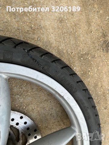 Джанта с гума и спирачен диск за Априлия , снимка 7 - Гуми и джанти - 40857188