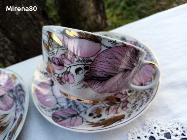 Чаени сетове ЛФЗ - Розовая осень, снимка 2 - Чаши - 53697737