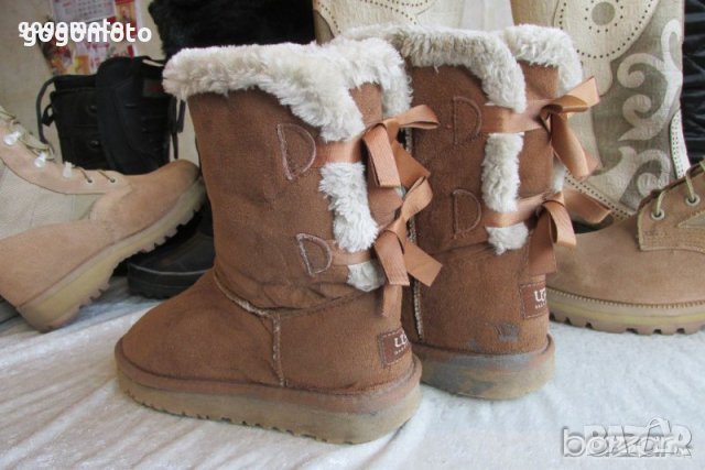 UGG топли ботуши, боти, апрески с панделки -N- 36, реплика UGG ботуши, снимка 8 - Дамски боти - 35590225