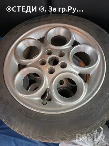 Оригинални джанти Alfa Romeo 16" (Speedline) с 4 бр. зимни гуми 205/55/16 (Hankook и Continental) , снимка 6 - Гуми и джанти - 55812341