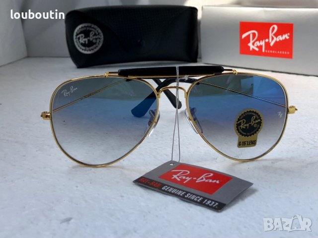 Ray-Ban RB3422 RB3025 limited edition слънчеви очила Рей-Бан авиатор с кожа, снимка 2 - Слънчеви и диоптрични очила - 41767501