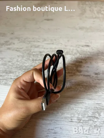 Зарядно тип черен кабел USB-A към USB-C 🖤, снимка 2 - USB кабели - 56119785