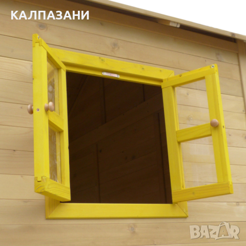 Голяма Детска Къща GINGER HOME с Пясъчник и Пързалка, за Игра на Открито в Двора и Градината, Дървен, снимка 12 - Други - 44670250