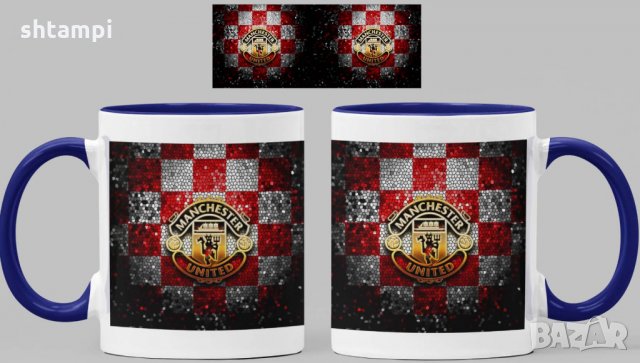 Чаша Манчестър Юнайтед Manchester United Керамична, снимка 2 - Фен артикули - 34821135