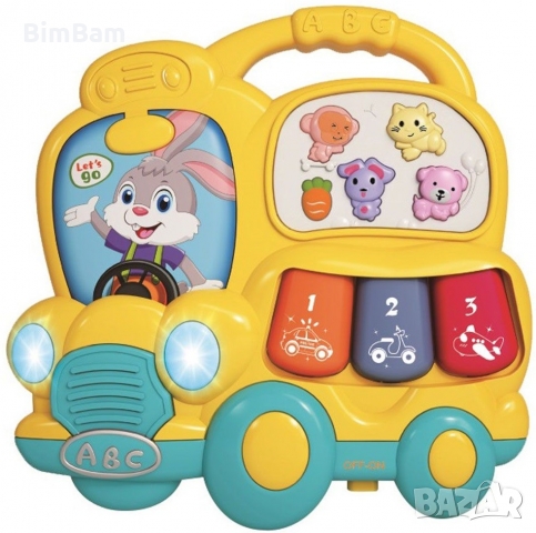 Бебешка електронна играчка - Автобус / RS Toys, снимка 2 - Образователни игри - 36100184
