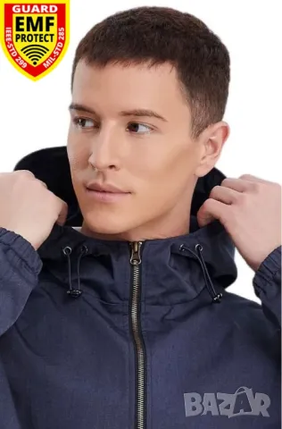 Екранирано Яке с Метални Нишки Радиационна Защита от Електромагнитно Излъчване EMR EMP Защита от ЕМП, снимка 7 - Други - 49991467