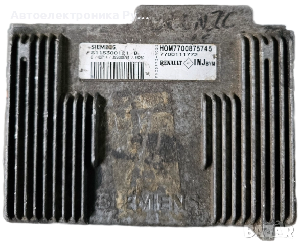 компютър RENAULT MEGANE SCENIC 1.6 SIEMENS ,S115300121 B, S115300121B, HOM 7700875745, 7700111772 