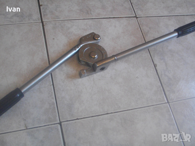 ф14мм Нов Немски Ръчен Тръбогиб-Уред За Огъване Меки/Полутвърди Тръби-Радиус 45мм/Огъване 0-180 Град, снимка 3 - Други инструменти - 44668007