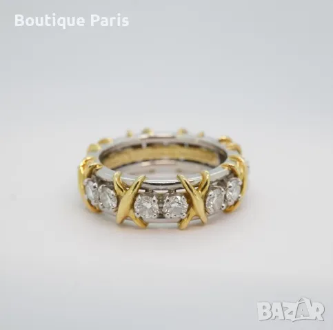 Tiffany & Co Schlumberger оригинален пръстен с диаманти, снимка 1