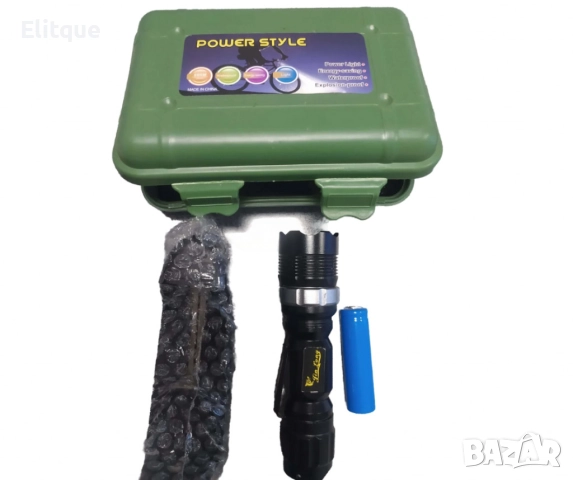 Лед фенер с включено зарядно и батерия FL92, снимка 2 - Други - 52805613