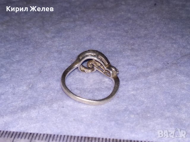СКЪПОЦЕНЕН АЖУРНА ИЗРАБОТКА СРЕБЪРЕН АР ДЕКО СТИЛ ПРЪСТЕН СРЕБРО 925 с ИСКРЯЩИ ЦИРКОНИ 26447, снимка 5 - Пръстени - 41342421