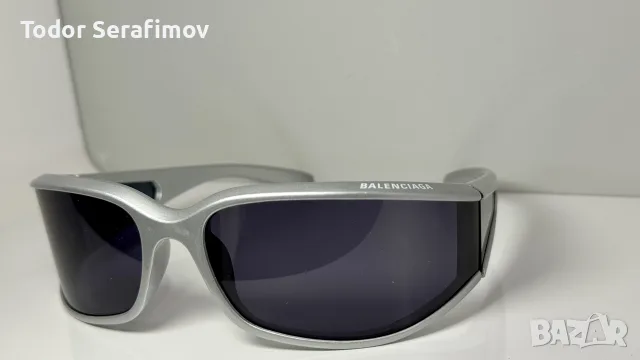 Слънчеви очила Balenciaga Swift / Void Wrap – Сребристи