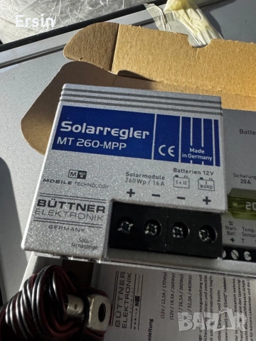 Büttner Elektronik MT-MPP 260 соларен контролер за зареждане, 260W  (Чисто нов) , снимка 5 - Друга електроника - 53460072